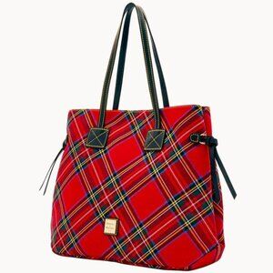 Dooney & Bourke - Tartan "Victoria" Red Shoulder Bag